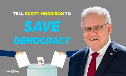 Morrison Save Democracy 500 Website