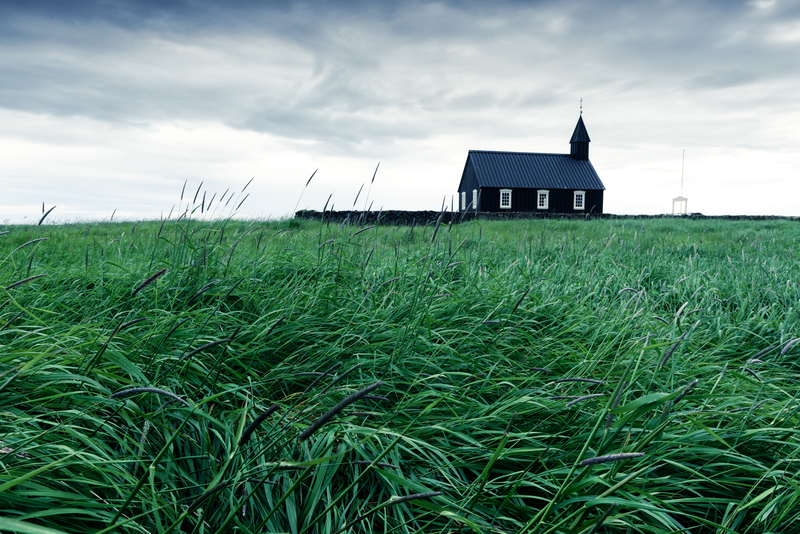 black wooden church budakirkja PK352CR 2