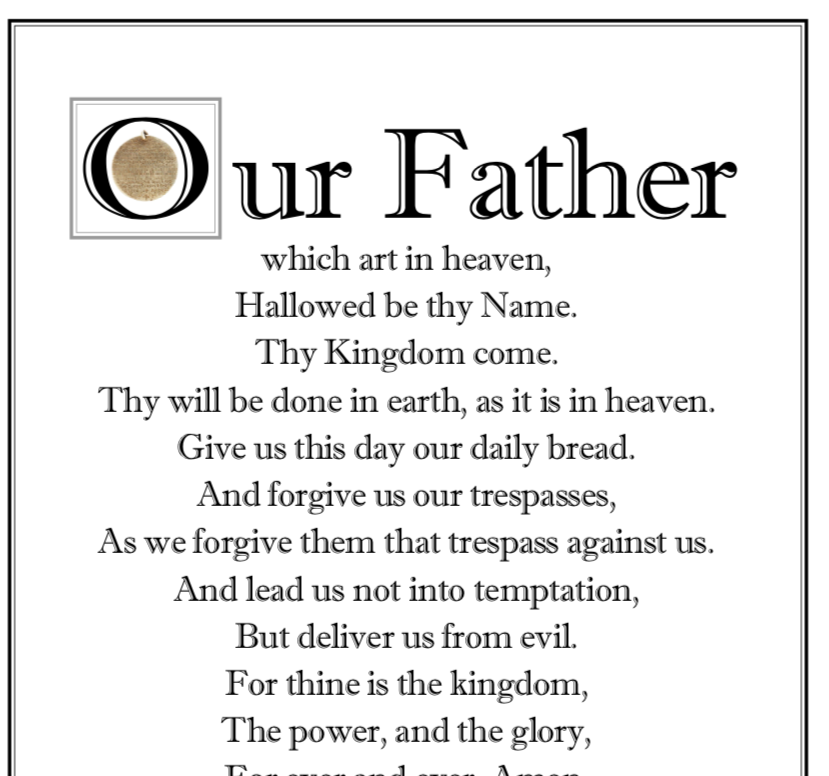 The Lord's Prayer worksheet - FamilyVoice Australia - Library ...